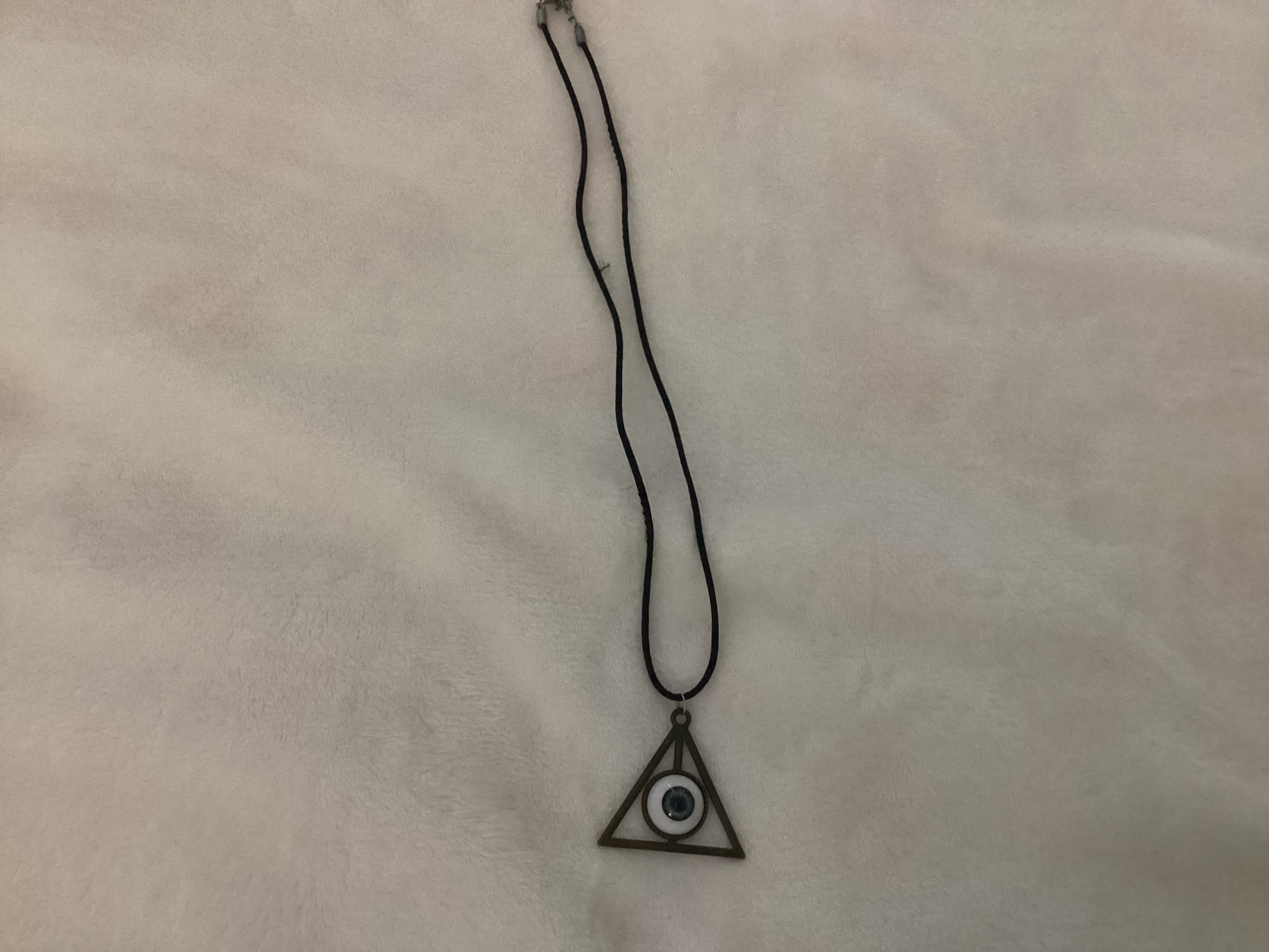 blue all-seeing eye pendant