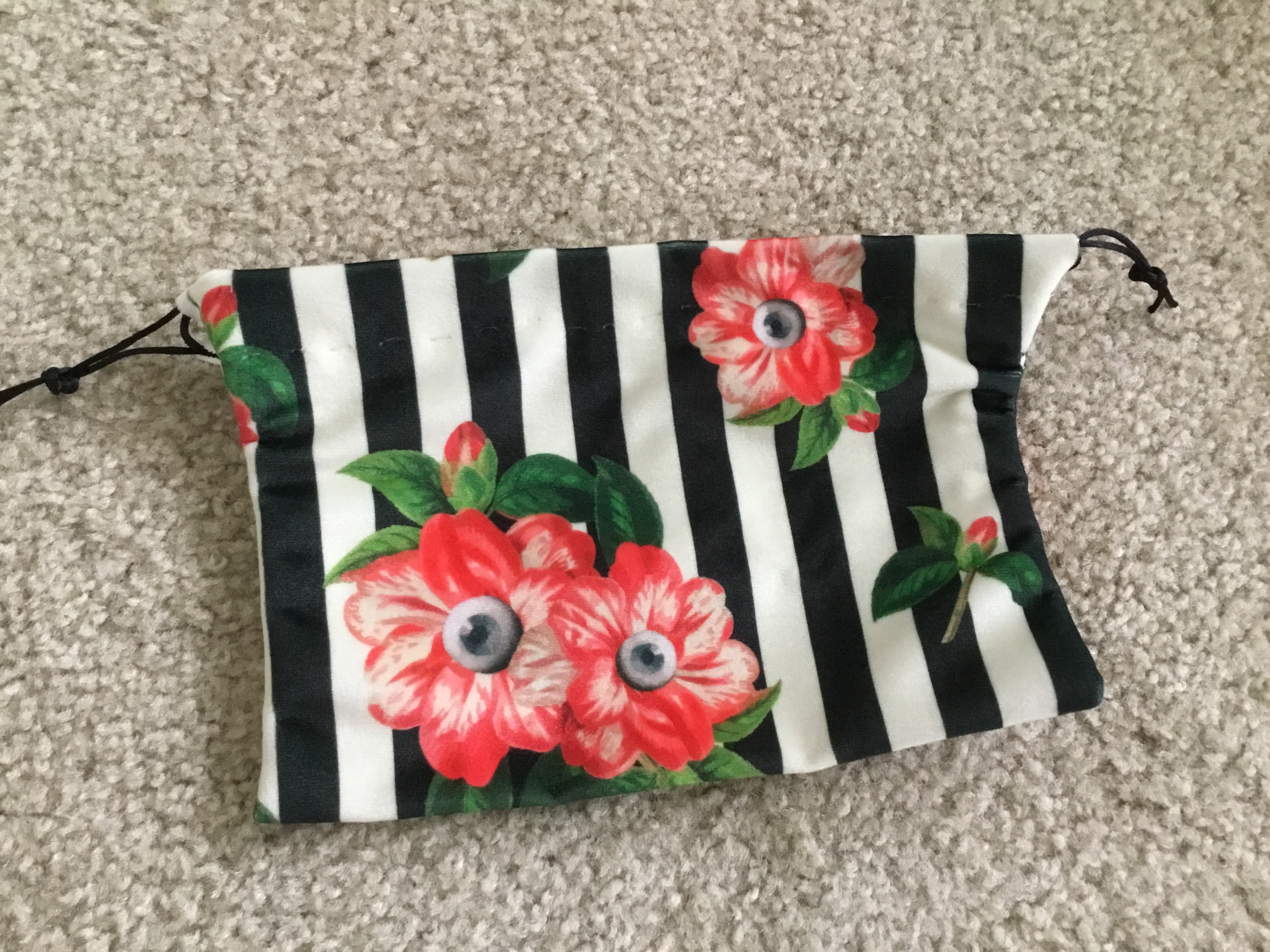 Eyeball Flower Stripes Bag